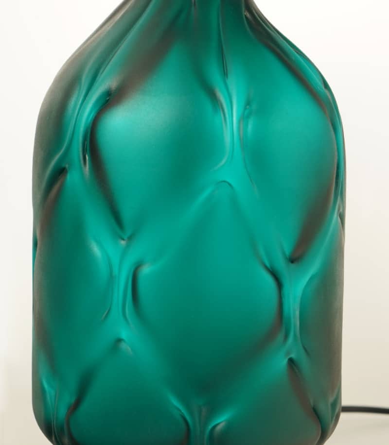 Đèn bàn thủy tinh trang trí màu xanh sang trọng RX193 10