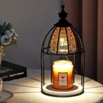 Đèn bàn ủ nến kiểu dáng lồng son sang trọng HY005
