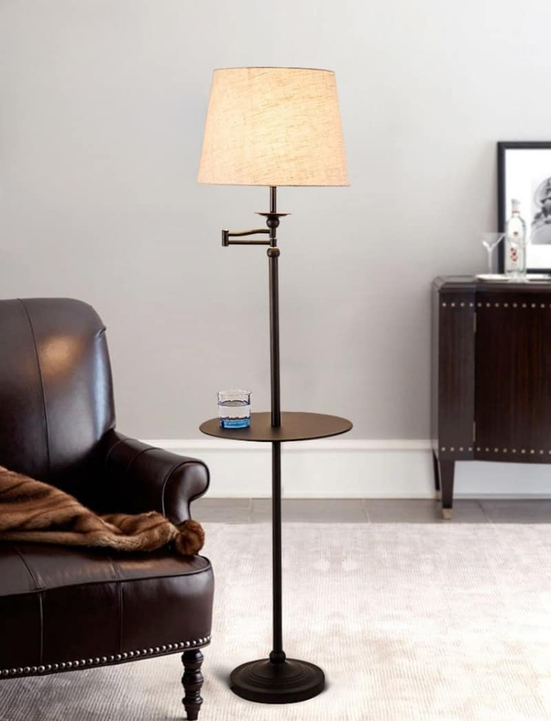 Đèn cây đứng phòng ngủ có bàn cà phê Y069 3