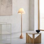 Đèn cây đứng phòng ngủ thân gỗ tối giản MWL03