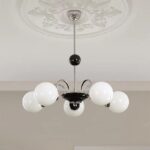 Đèn chùm kiểu tròn màu trắng hiện đại ZG9643