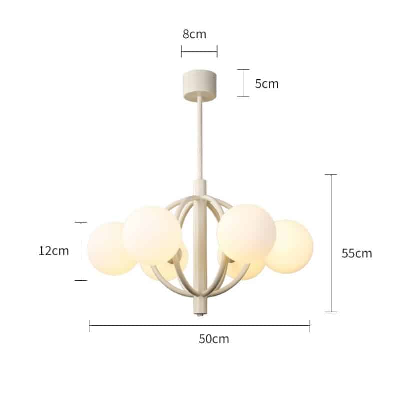 Đèn chùm màu be sáng tạo hiện đại ZG3902 8