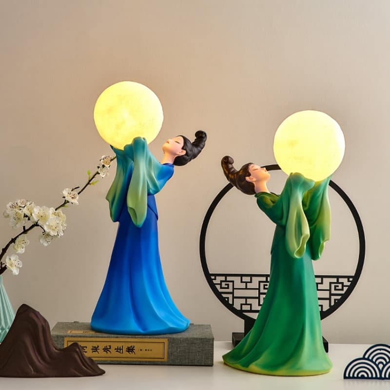 Đèn để bàn kiểu dáng tiên nữ nâng trăng SHBA15 4