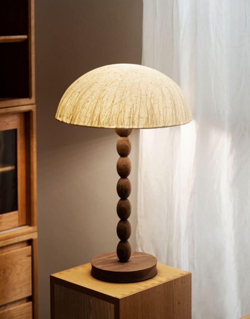 Đèn để bàn thân gỗ phòng ngủ tối giản DTD7047 5