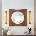 Đèn gắn tường hình trụ tròn lưới thép hiện đại WL067