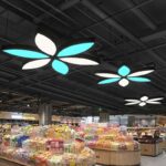 Đèn LED thả trần trang trí công sở hình hoa YZ001