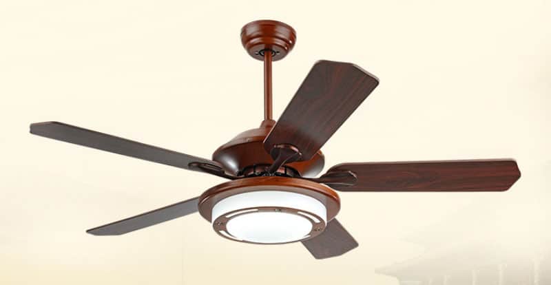 Quạt đèn thả trần cánh gỗ phong cách Á Đông FA9015 8