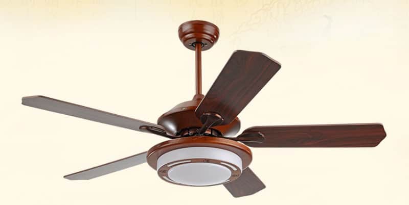 Quạt đèn thả trần cánh gỗ phong cách Á Đông FA9015 7