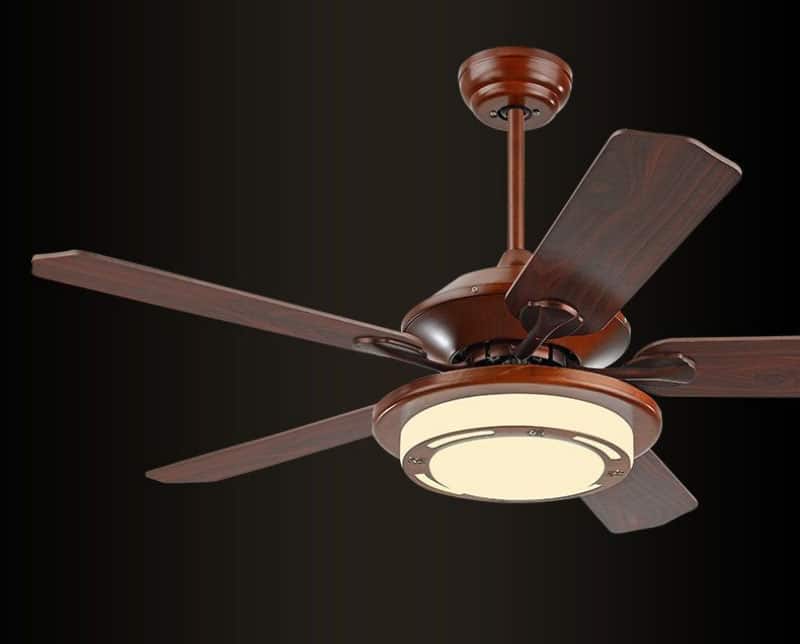 Quạt đèn thả trần cánh gỗ phong cách Á Đông FA9015 10