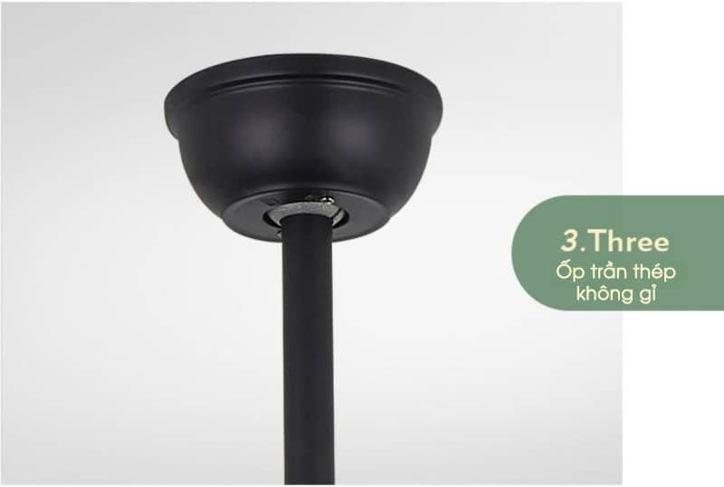 Quạt trần đèn cánh gỗ chao pha lê sang trọng FA1695 8