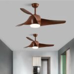 Quạt trần đèn kiểu cánh cong ấn tượng SW1603