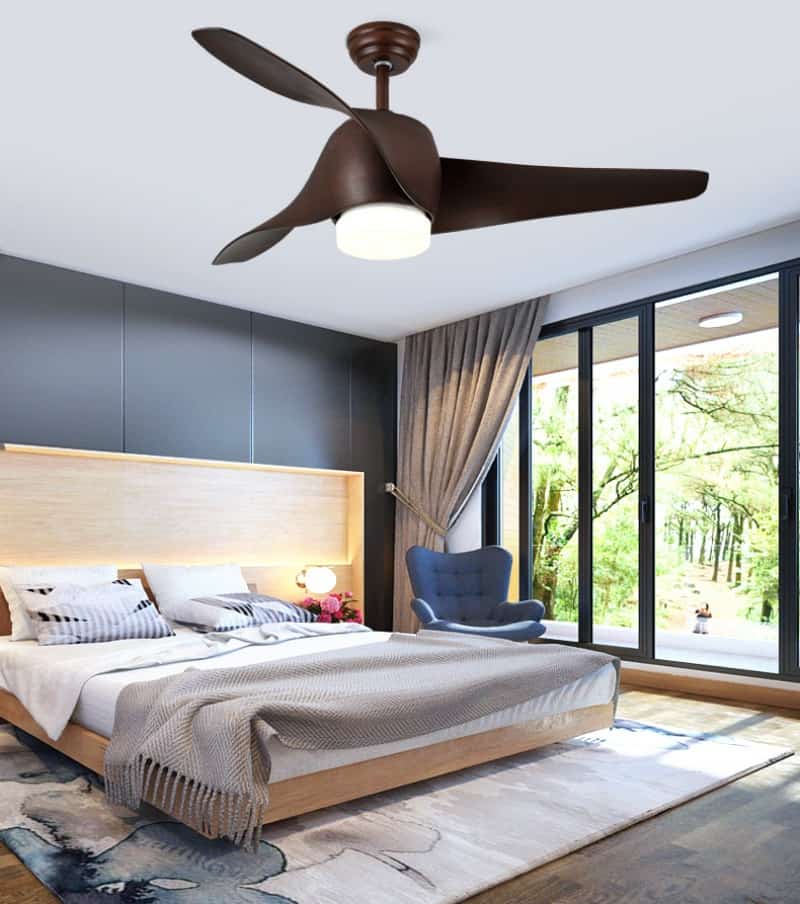 Quạt trần đèn kiểu cánh cong ấn tượng SW1603 3