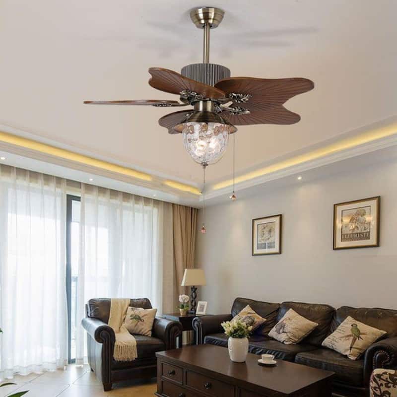 Quạt trần đèn năm cánh thanh lịch sáng tạo Retro FA4493 4