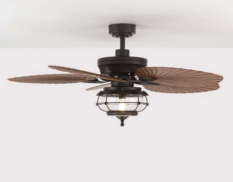 Quạt trần đèn thủy tinh cánh ABS kiểu Mỹ FA6394 15