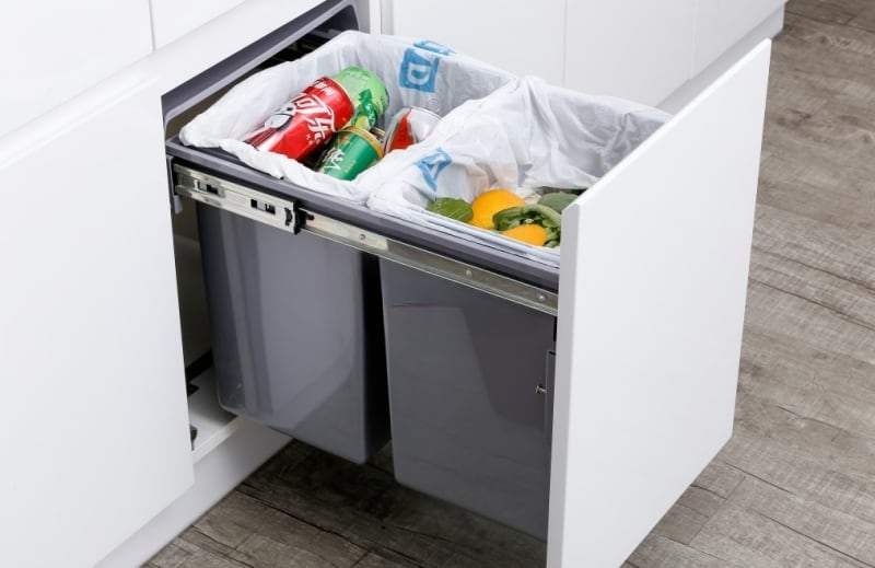 Thùng rác âm tủ thông minh loại 40 lít Taura DB-20 3