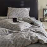 Bộ chăn ga vỏ gối màu xám nhung mềm mại JJ3612