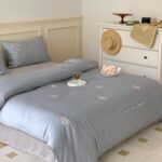 Bộ chăn ga gối Tencel hoạ tiết người tuyết JJ1991