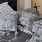 Bộ chăn ga gối cotton họa tiết hoa cúc trắng ZH4042