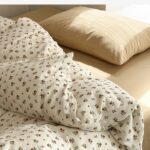 Bộ chăn ga gối họa tiết hoa lá mong manh ZH0551