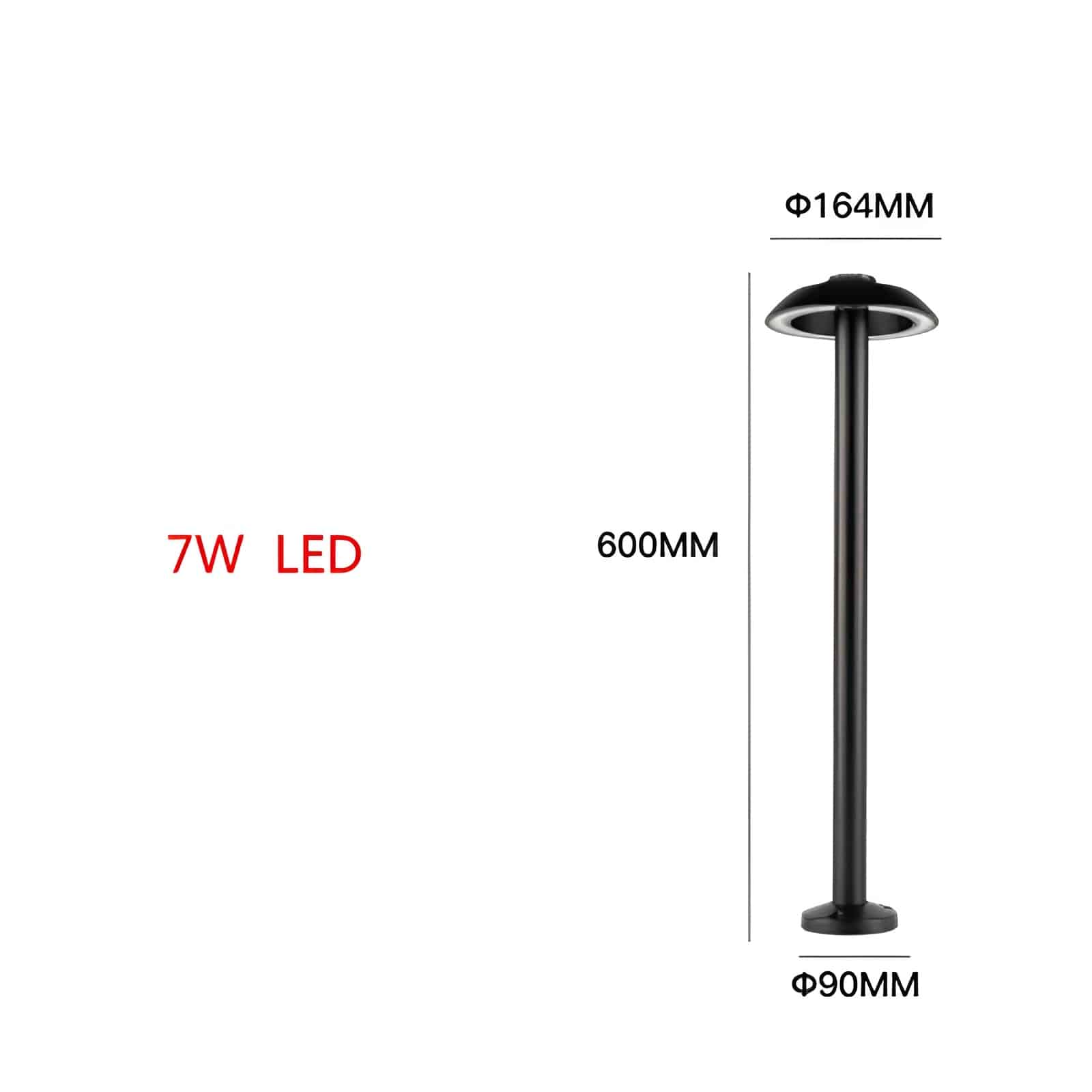 Cột đèn LED sân vườn hình nấm GY6050 14