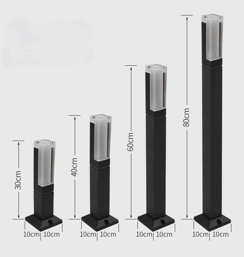 Cột đèn Led sân vườn hình trụ cao chống nước SC002 16