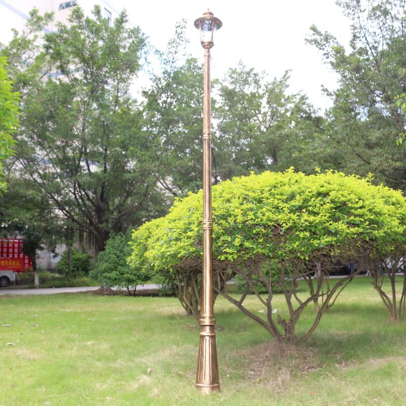 Cột đèn led sân vườn công viên cổ điển Bắc Âu QY259 5