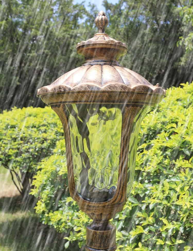 Cột đèn led sân vườn công viên cổ điển Bắc Âu QY259 6
