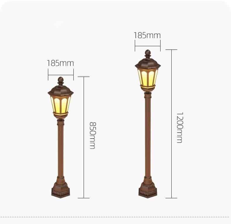 Cột đèn sân vườn ngoài trời kiểu Châu Âu WZ002 21