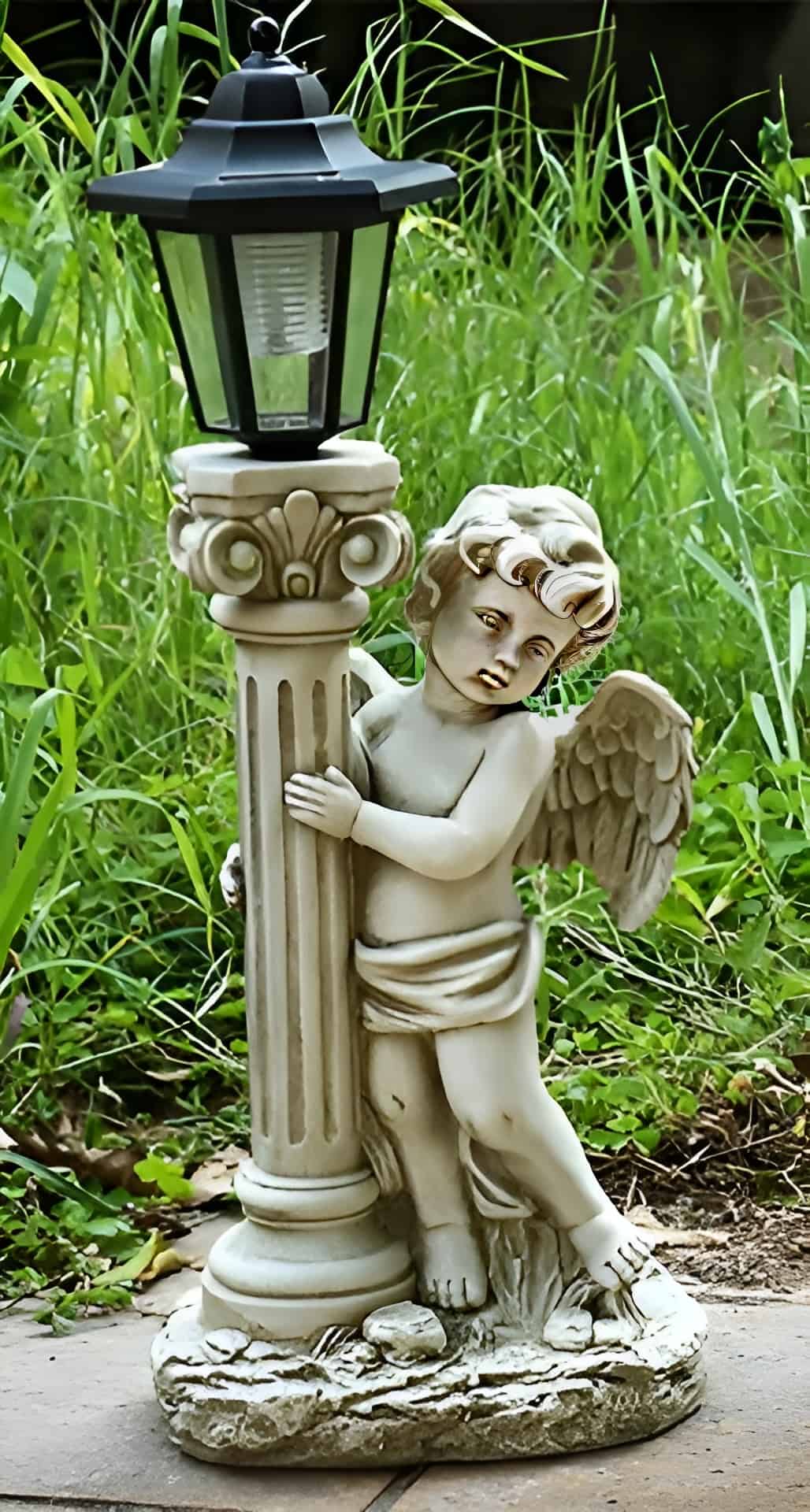 Cột đèn trang trí tượng thiên thần chống nước RC0001 6