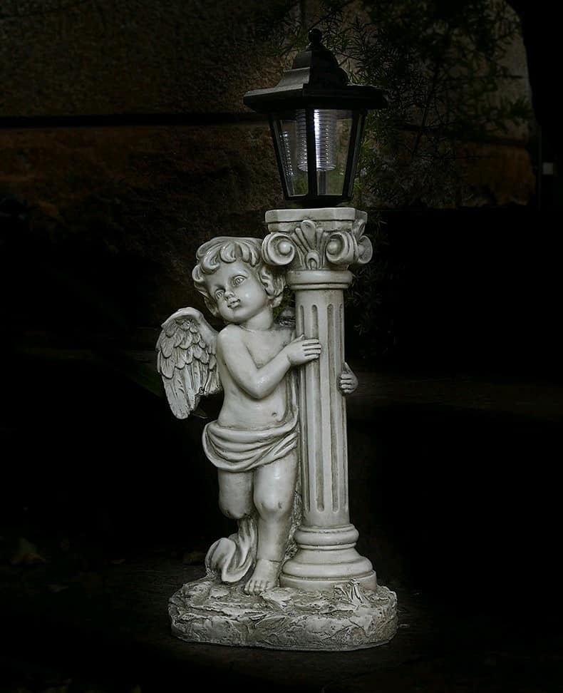 Cột đèn trang trí tượng thiên thần chống nước RC0001 9