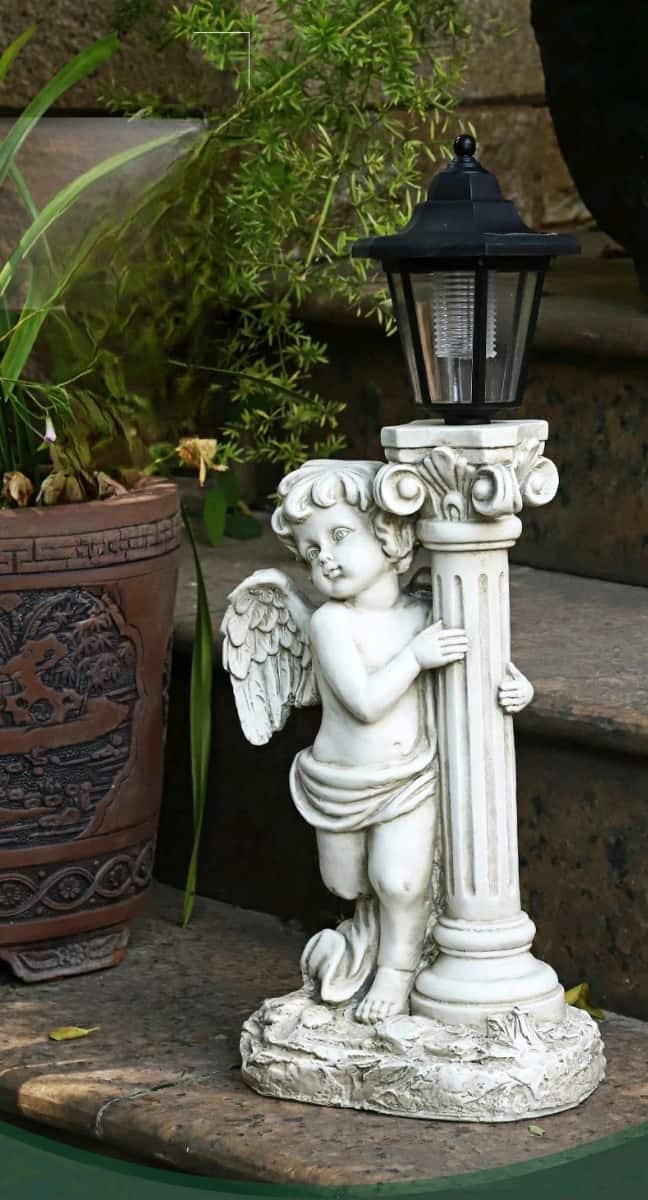 Cột đèn trang trí tượng thiên thần chống nước RC0001 7