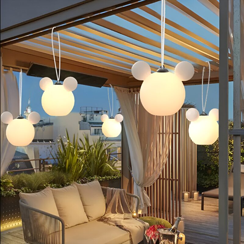 Đèn LED cắm trại cây treo sân vườn CS093 1