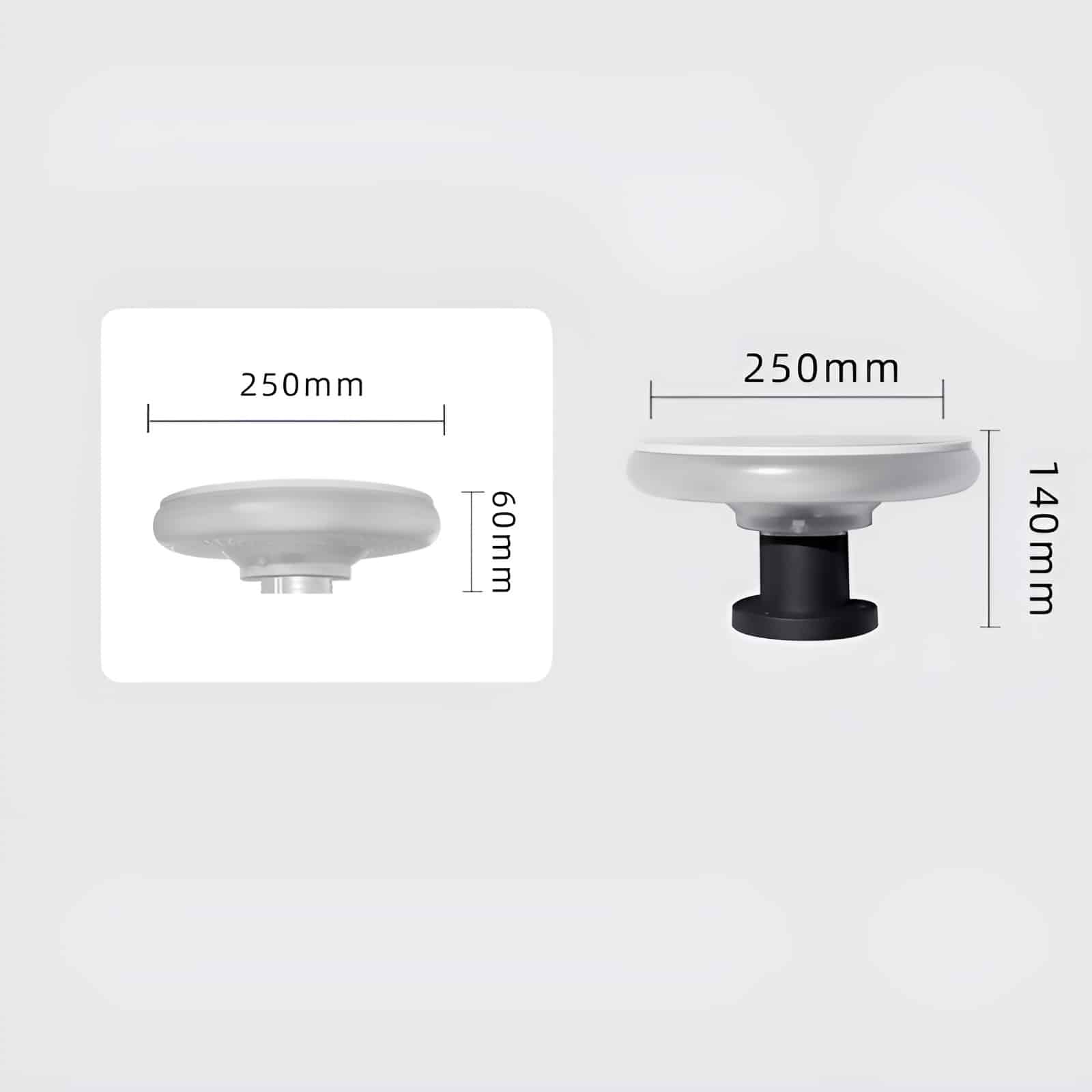 Đèn LED hình tròn năng lượng mặt trời BE1711 13