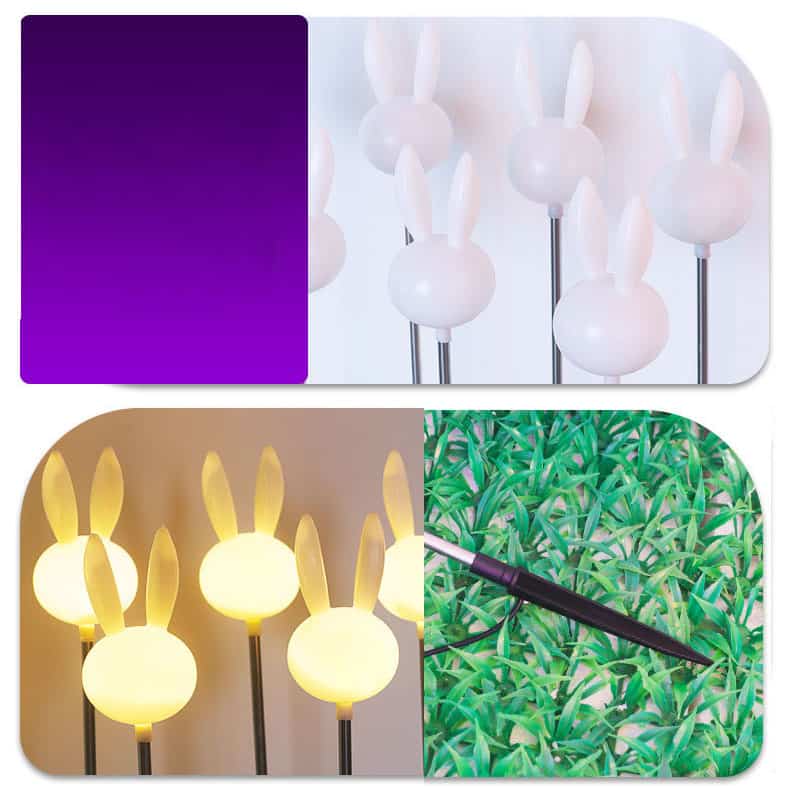 Đèn LED trang trí sân vườn tai thỏ đáng yêu OE2635 10