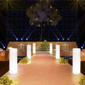 Đèn LED trụ trang trí sân vườn hội nghị AST176