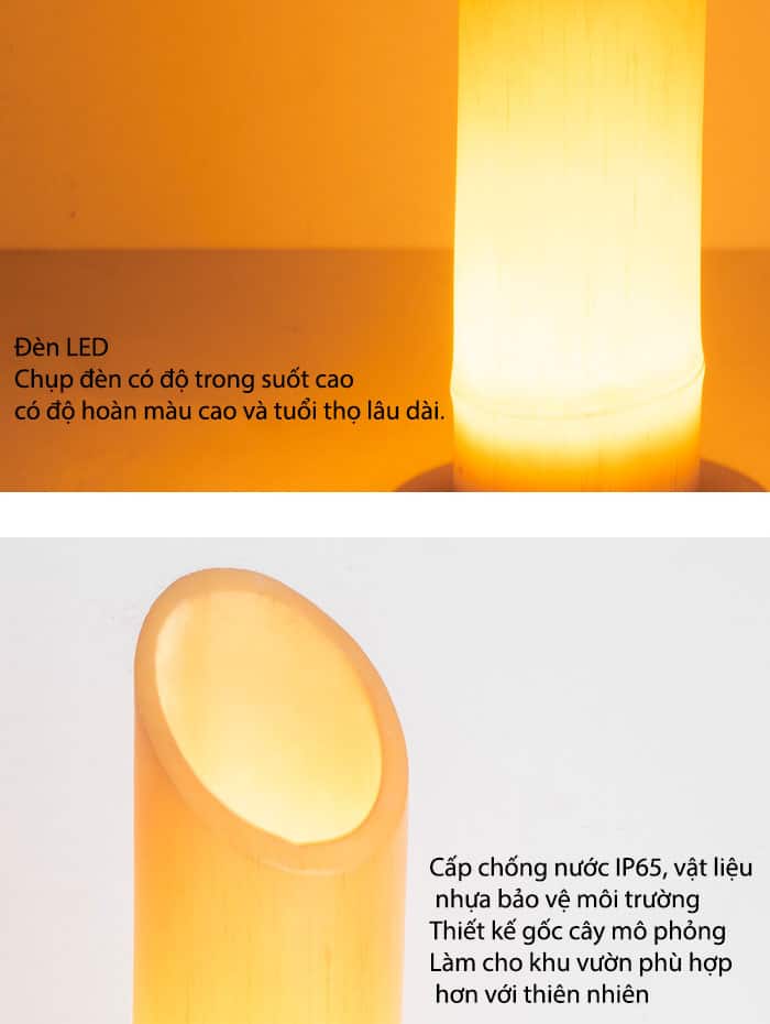 Đèn cây tre trang trí cảnh quan ngoài trời C3057 10