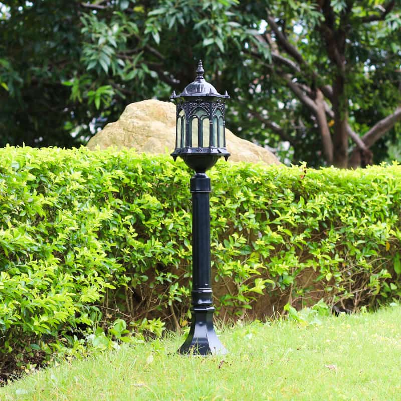 Đèn cột ngoài trời cổ điển decor sân vườn QY256 6