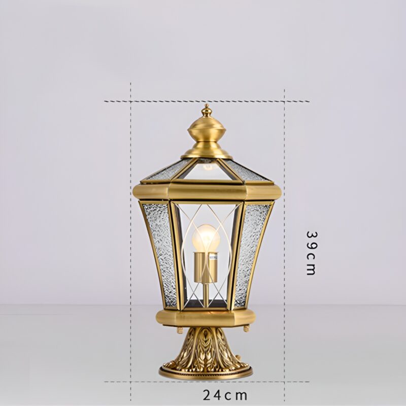 Đèn cột sân vườn bằng đồng cổ điển IP6769 4