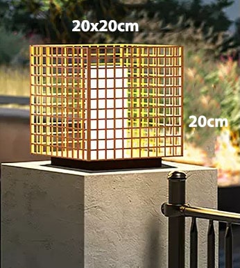 Đèn cột trụ trang trí sân vườn biệt thự C3007 14