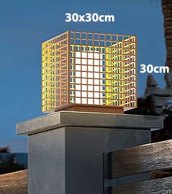 Đèn cột trụ trang trí sân vườn biệt thự C3007 16