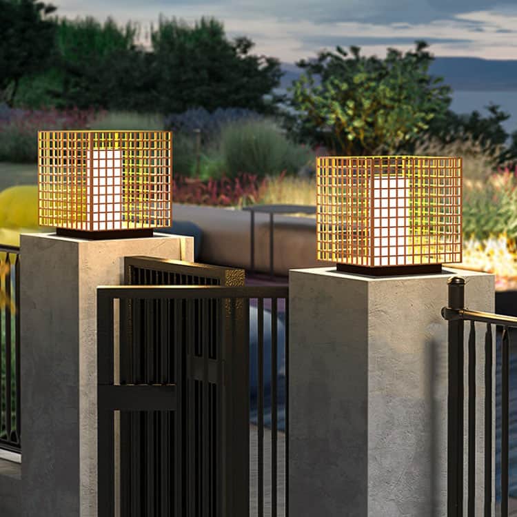 Đèn cột trụ trang trí sân vườn biệt thự C3007 6