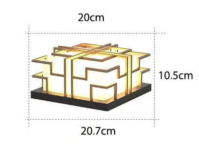 Đèn cột trụ trang trí sân vườn phong cách Á Đông C3048 14