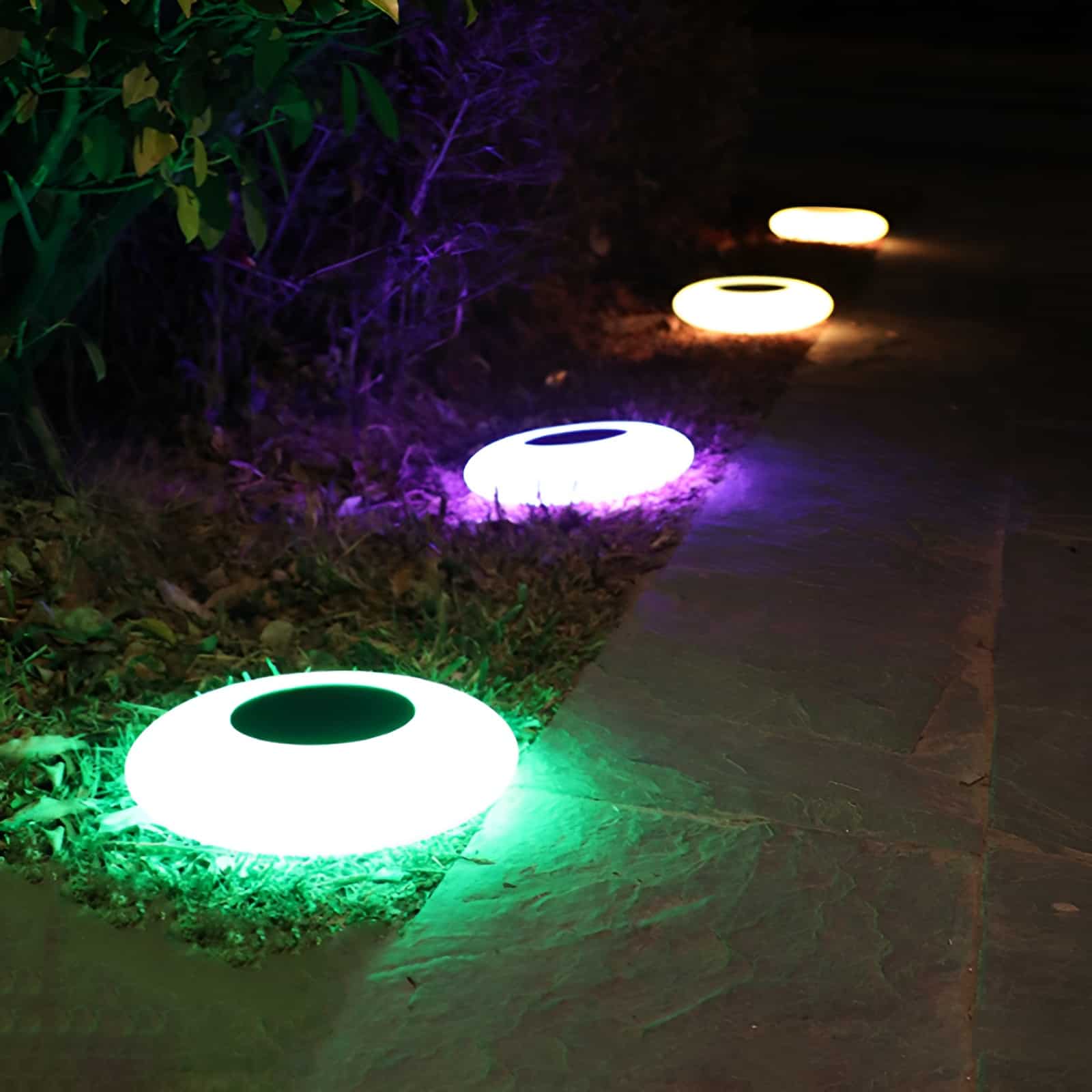 Đèn led thả nước sân vườn năng lượng mặt trời DG708 4