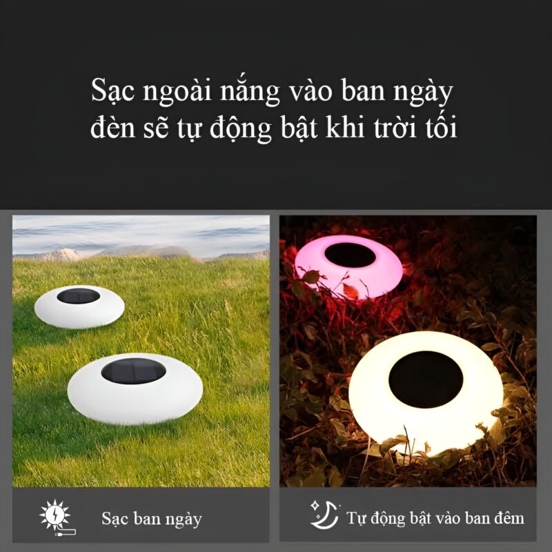 Đèn led thả nước sân vườn năng lượng mặt trời DG708 2