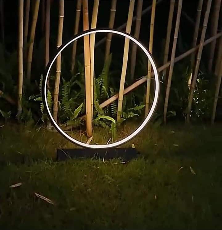 Đèn led khung tròn trang trí sân vườn ZS6847 6