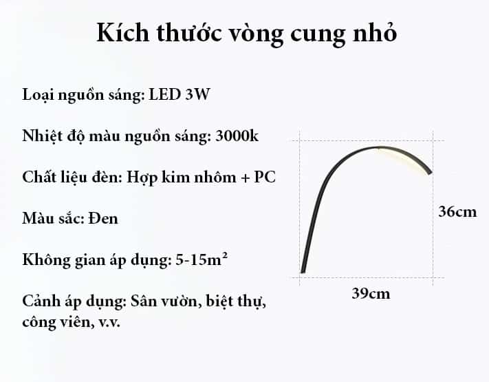 Đèn led vòng cung trang trí hồ bơi công viên C3072 11