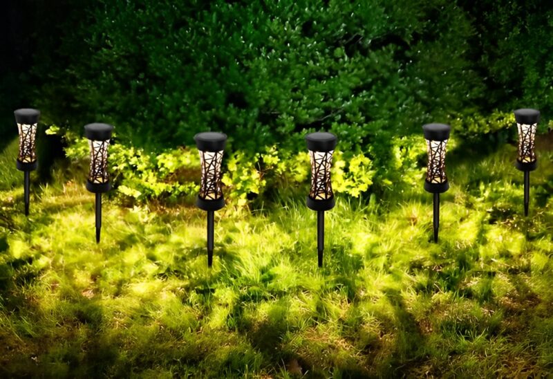 Đèn cột đa màu trang trí cảnh quan sân vườn XH221 2