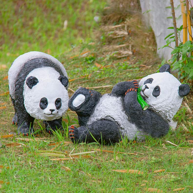 Đèn năng lượng mặt trời mô hình gấu trúc CYA06 8