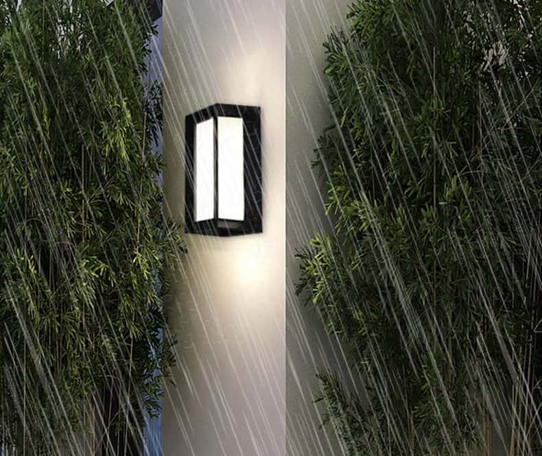 Đèn ốp tường ngoài trời sân vườn chống nước QY081 9