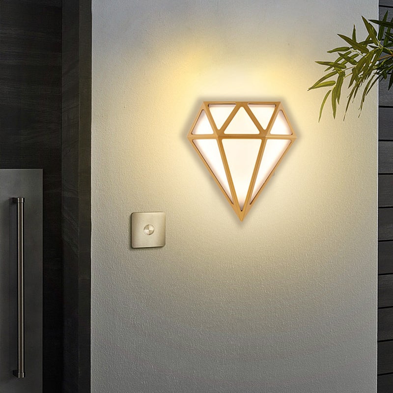 Đèn ốp tường tối giản khối kim cương BD1315 9